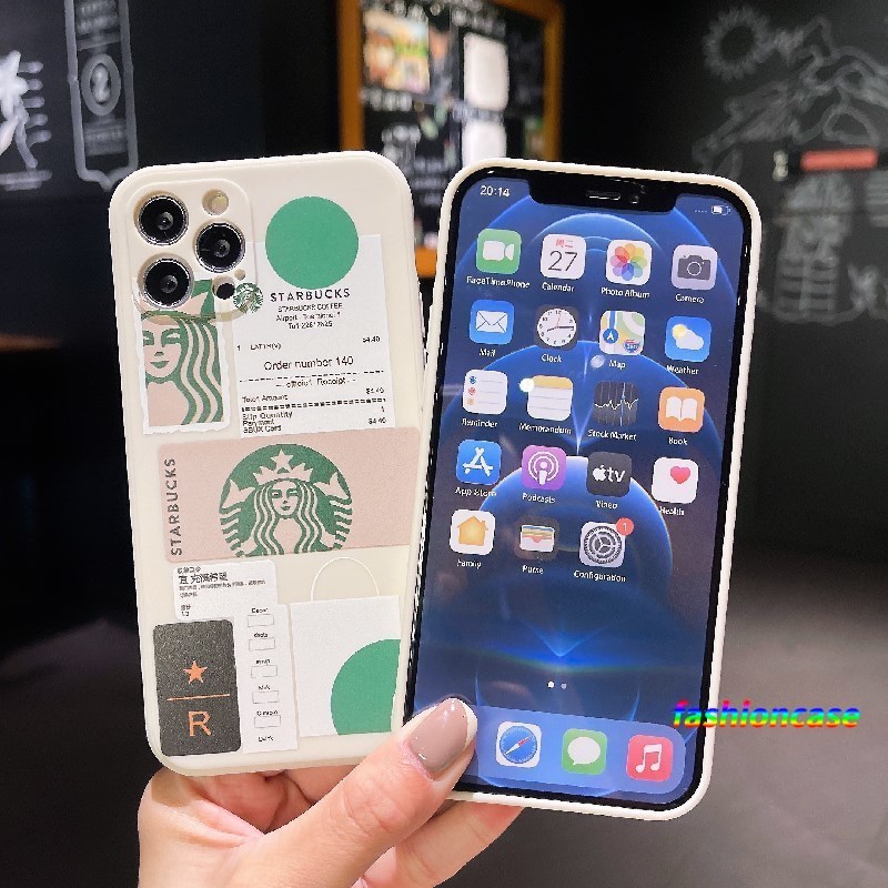 Ốp điện thoại mềm in hình logo Starbucks cho Realme C21 C25 C20 C15 C12 C11 2021 C21Y 5 5S 5i 6i C25S C20A C17 7i C1 C2 C3 C3i realme Narzo 20 10 10A 20A 30A