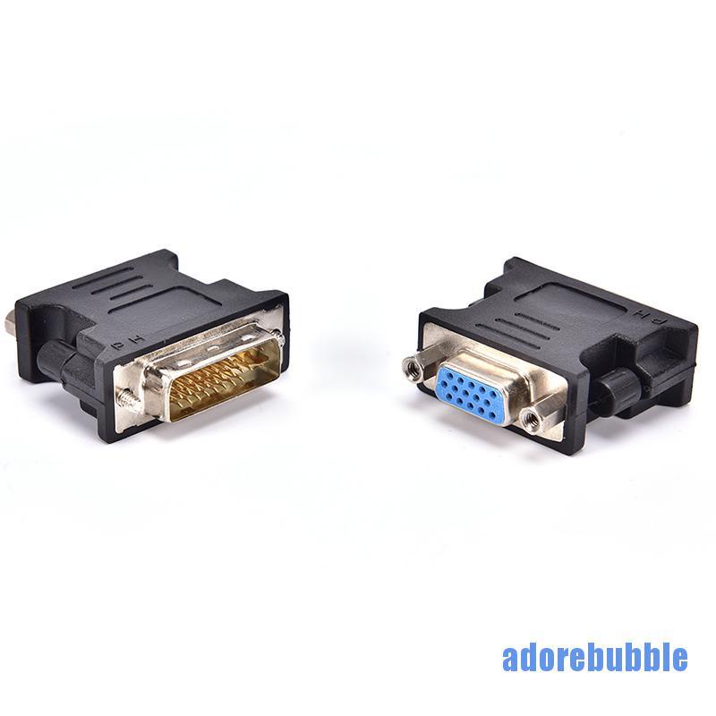 Đầu Chuyển Đổi Dvi Sang Vga Dvi-A / Dvi-I Svga Hd15 Màu Vàng Kim 0610