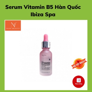 Tinh chất dưỡng ẩm, kích trắng, tái tạo phục hồi da Vitamin B5 Hàn Quốc Ibiza Spa