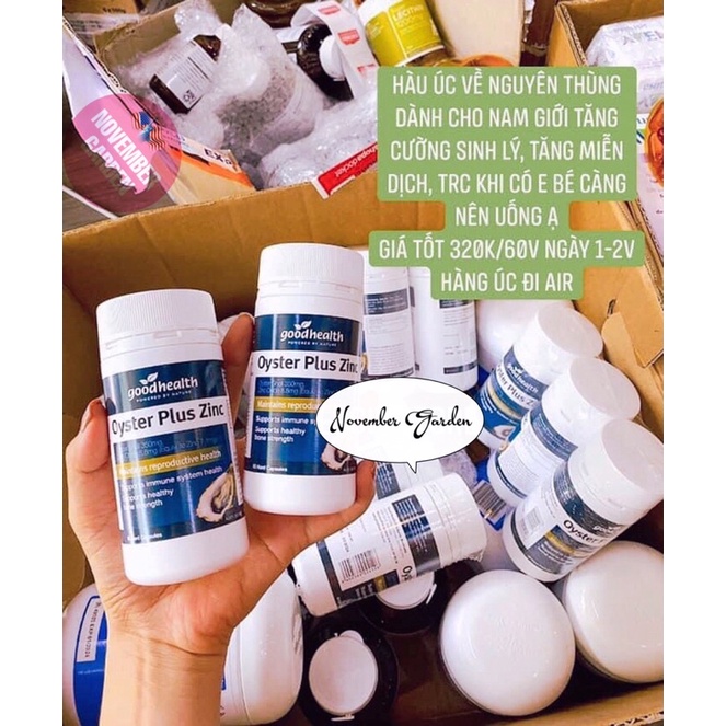 (8/23 bill Úc) VIÊN UỐNG TINH CHẤT HÀU ÚC OYSTER PLUS GOODHEALTH 60 VIÊN | BigBuy360 - bigbuy360.vn