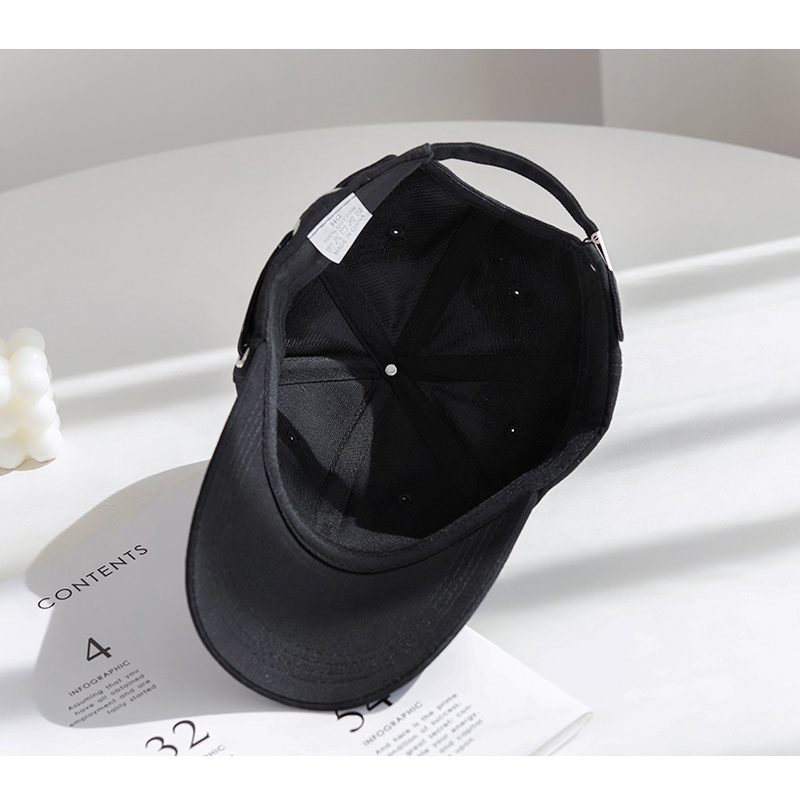 Nón Lưỡi Trai Mềm Thêu Chữ Phong Cách Hàn Quốc Cho Nam Và Nữ