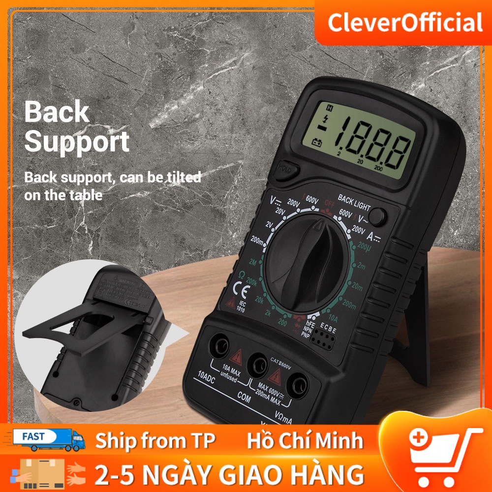 Measure Đồng hồ vạn năng-tích hợp màn hình LCD đo tụ, tần số, nhiệt độ, điện trở, điện áp
