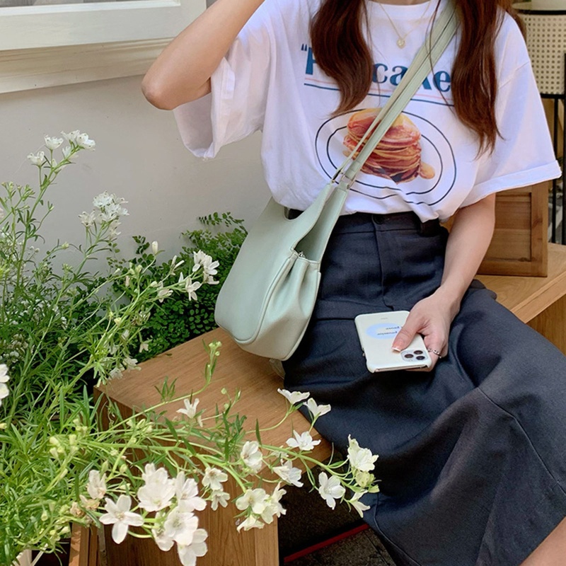 Youyo Túi Xách Da Đeo Chéo Vai Họa Tiết Quả Vải Cho Nữ