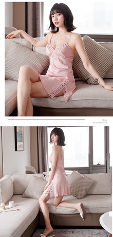 BB 215-1 váy ngủ lụa satin cao cấp - Đầm ngủ satin lụa