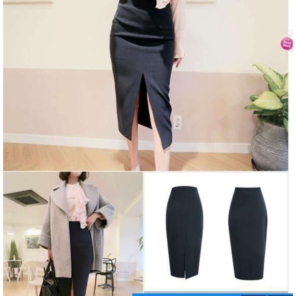 Chân Váy Bút Chì Xẻ Trước
