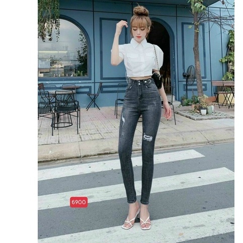 .8 mẫu quần jean nữ 2 da lưng cao cao cấp 2020 chất lượng,đẹp y hình 100%.jean dày mát mịn.( ĐC ĐỔI TRẢ ) NGOC.