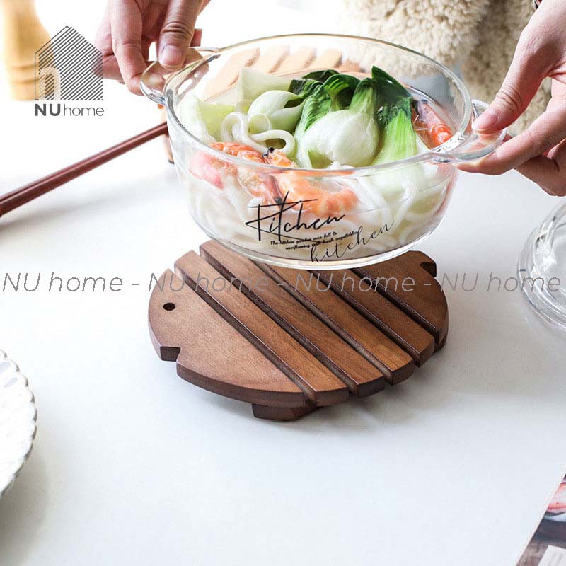 nuhome.vn | Đế lót nồi hình cá - Soru, đế lót nồi bằng gỗ phong cách Nhật Bản đẹp mắt