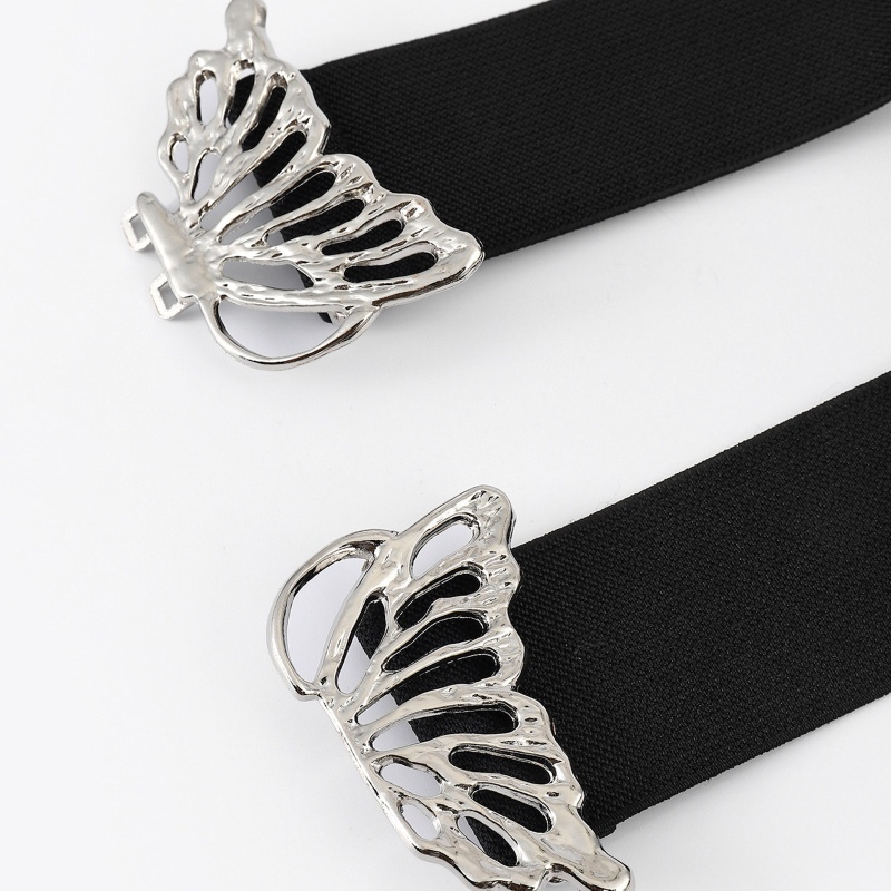 Dây Thắt Lưng Co Giãn Màu Trơn Phong Cách Harajuku Thời Trang Cho Nữ