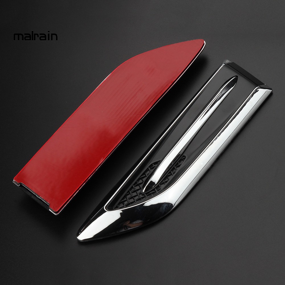 2 Miếng Dán Trang Trí Lỗ Thông Gió Xe Hơi Hình Cá Mập