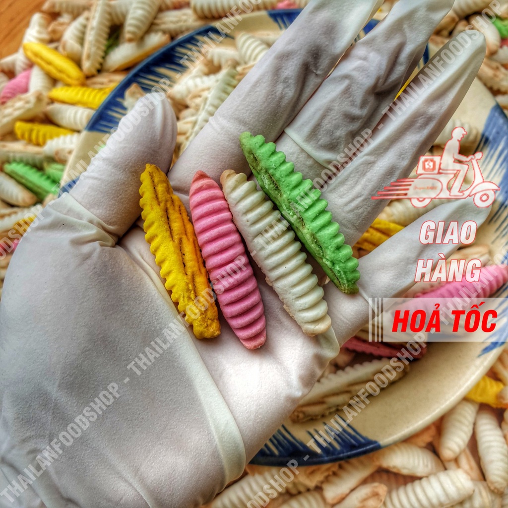 Bánh Đuông Dừa Mix Vị (Bánh Con Sâu) Lon 300Gr &amp; Túi 1KG