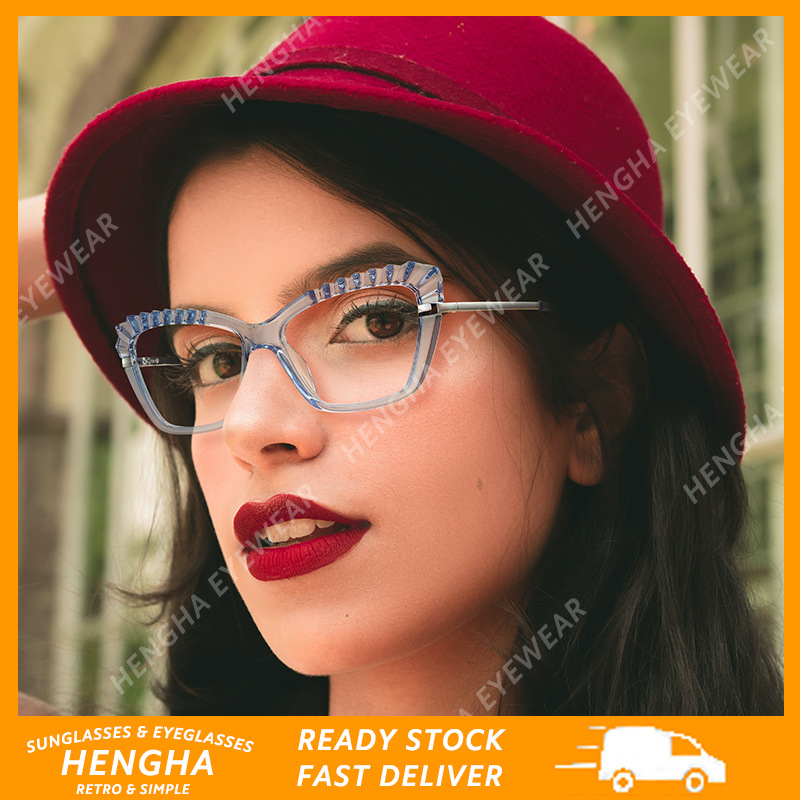 Kính Mắt Chống Bức Xạ Phong Cách Retro Cho Nữ