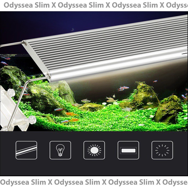 Đèn Thủy Sinh ODYSSEA SLIM X350 Ánh Sáng 10000K - Đèn Led Cho Bể Cá Cảnh, Bể Thủy Sinh