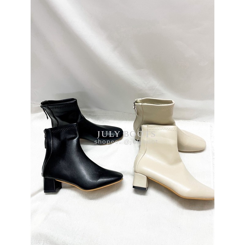 Siêu Ôm Cổ Chân Boots 5 Phân Phong Cách Hàn Quốc