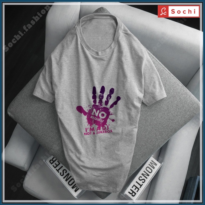 Áo phông nam đẹp, áo thun tay ngắn cổ tròn unisex in bàn tay DJ Sao mã CZ25