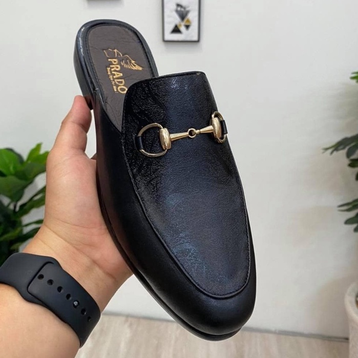 Giày sục nam công sở cao cấp da bò thật bh 1 năm - Mã T24