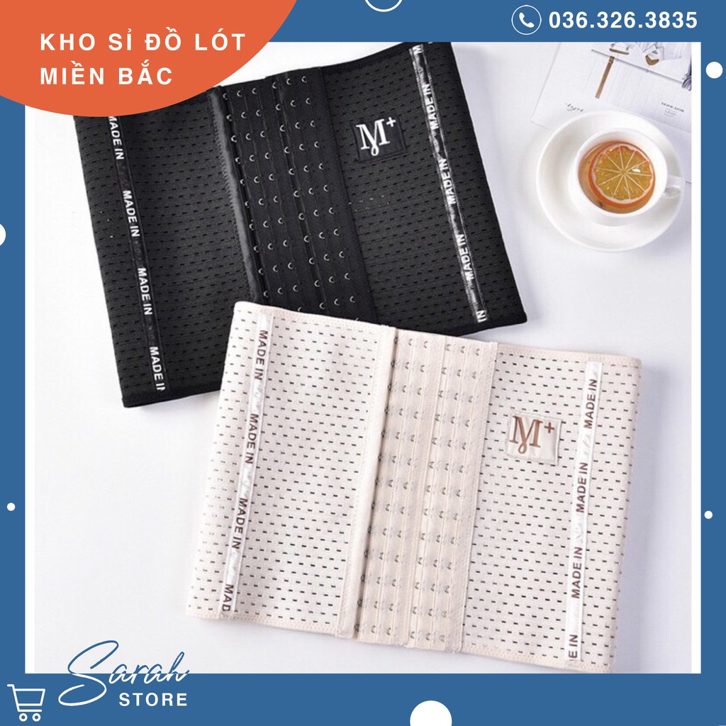 [Mã SRBACK101512 hoàn 20K xu đơn 0Đ] Đai nịt bụng thông hơi chống cuộn chữ M+