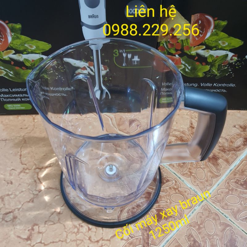 Phụ kiện cối, nắp cho máy xay Braun MQ5245 MQ3045 MQ5045 MD5035