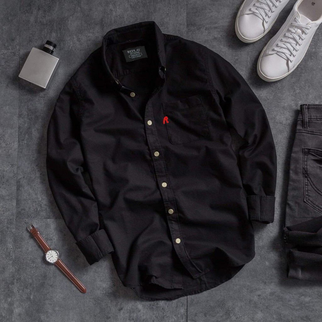 Áo sơ mi nam dài tay Replay phối túi cực đẹp ASMDBP003 | BigBuy360 - bigbuy360.vn