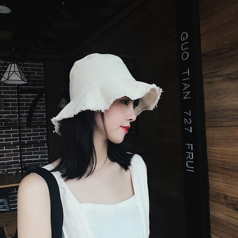Mũ tai bèo viền lông màu trơn đơn giản dễ phối đồ phong cách Hàn Quốc