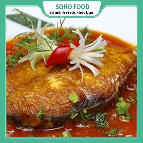 Cá Thu Cắt Khúc Một Nắng SOHOFOOD, Cá Thu Khúc Trắng Khô, Dày Thịt Thơm