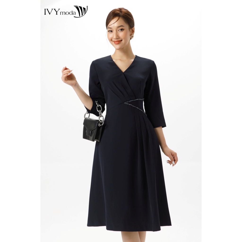 Đầm chữ A tay lỡ IVY moda MS 48T0137