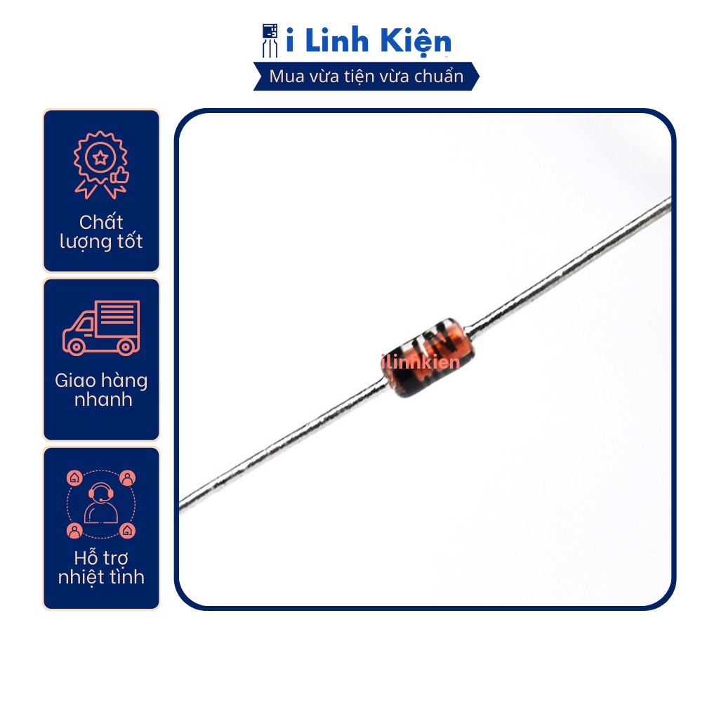 Diode 1N4148 màu đỏ túi 10 con.
