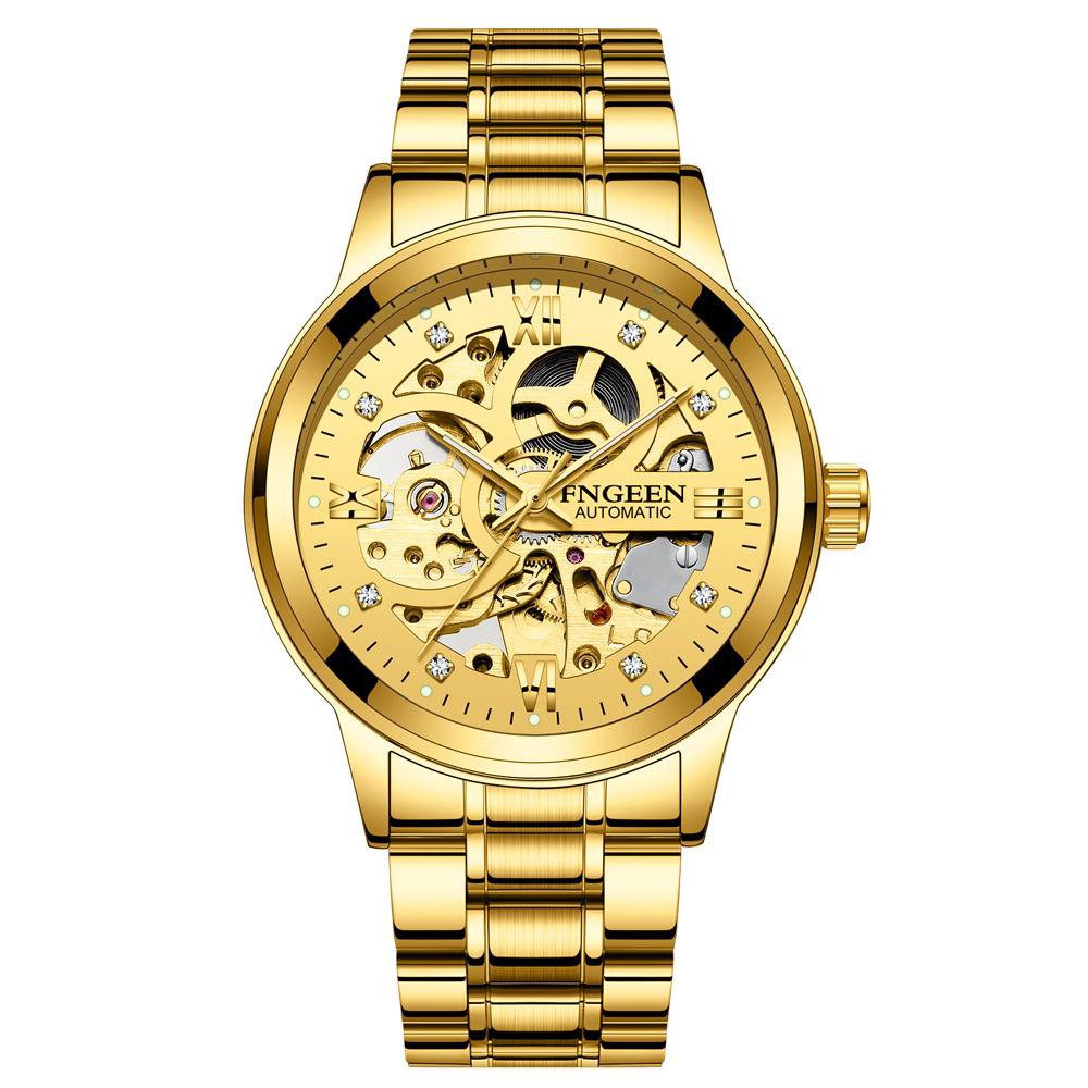 Đồng Hồ Nam Automatic FNGEEN fn322 Dây Thép Không Gỉ Cao Cấp ĐẲNG CẤP DOANH NHÂN + Tặng Hộp