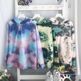 Áo hoodie loang màu unisex /hoodie tye die