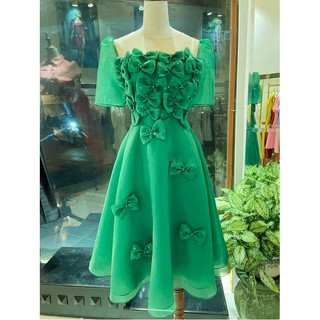 Váy đầm dáng xòe dự tiệc công chúa kết nơ dáng dài hotgirl đẹp
