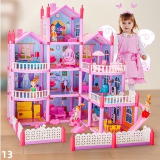 Bộ Đồ Chơi Ngôi Nhà Búp Bê Barbie Xinh Xắn Cho Bé Gái