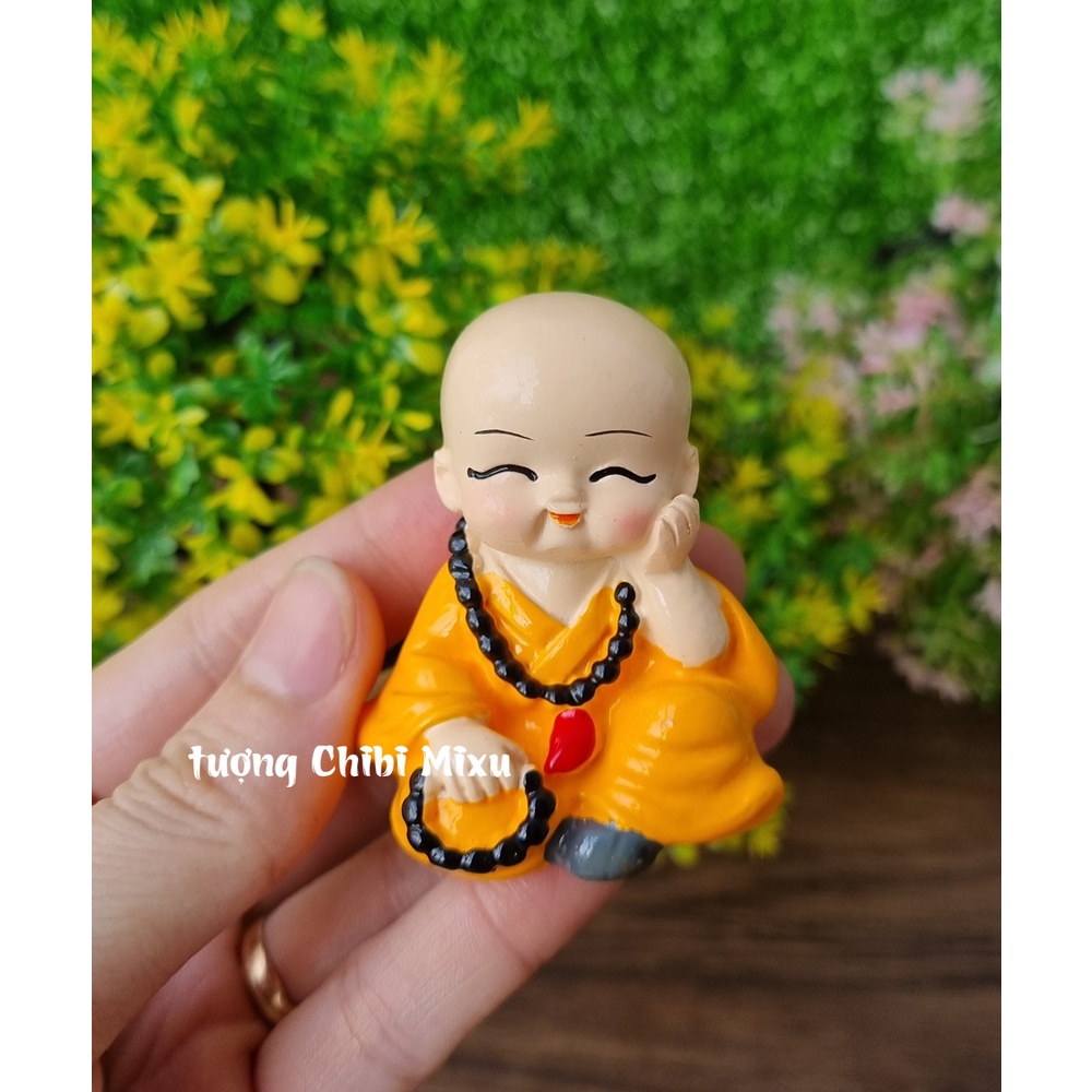 Bộ 04 tượng Tứ Không mẫu có đeo chuỗi size 5cm