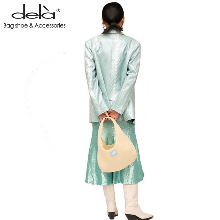 Dela Ins Túi Tote Lưới Thoáng Khí Đeo Cánh Tay Đi Mua Sắm Du Lịch Mùa Hè Đặc Biệt Cho Nữ