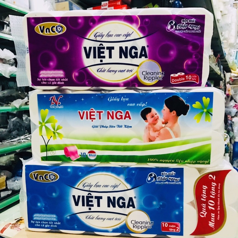 Giấy Vệ Sinh Việt Nga 10/12 cuộn