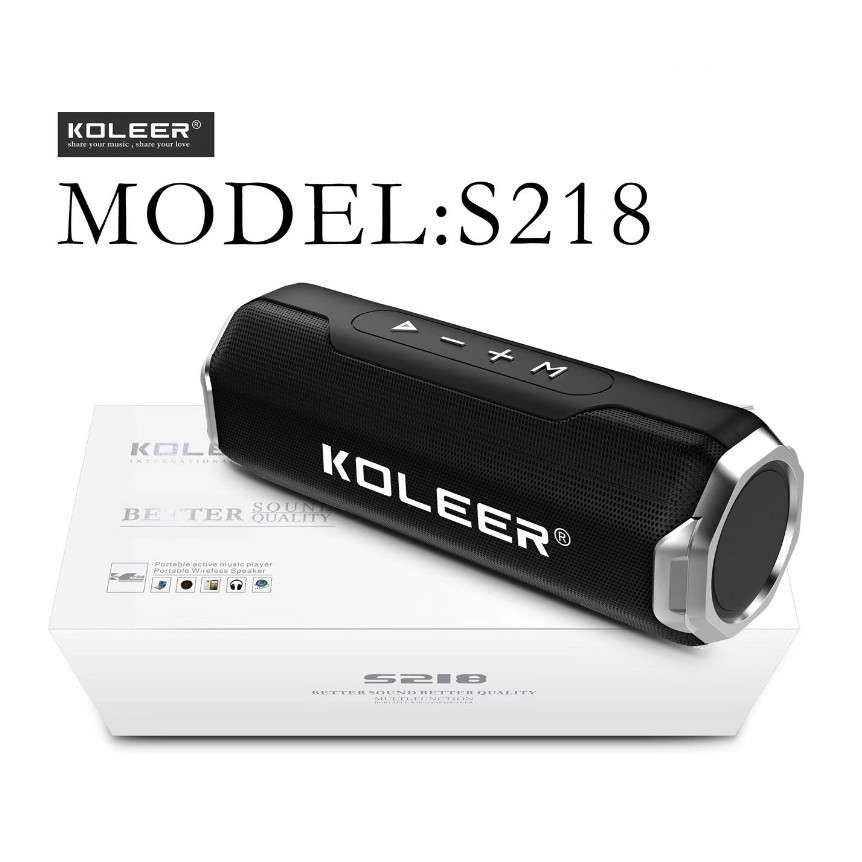 Loa Bluetooth KOLEER S218 Chuẩn Music Cao Cấp