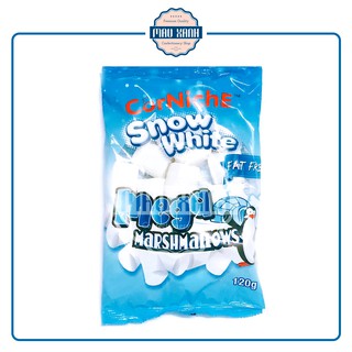 Kẹo Bông Gòn Trắng Marshmallow CorNiche Mega Snow White 120g (Phù hợp làm bánh)