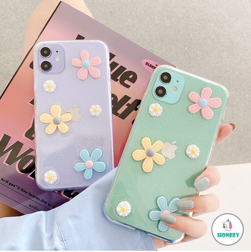 Ốp Điện Thoại Tpu Mềm Trong Suốt In Hình Hoa Hướng Dương Cho iPhone 12 11 Pro Max X XS Max XR 8 7 Plus SE 2020 | BigBuy360 - bigbuy360.vn