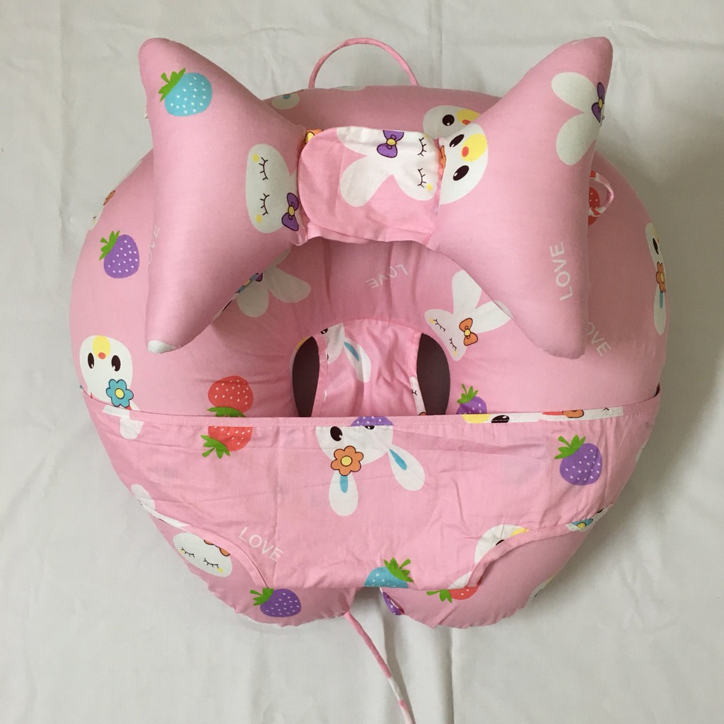 Gối Chữ C đa năng Cho Bé - TẶNG VÒNG DÂU