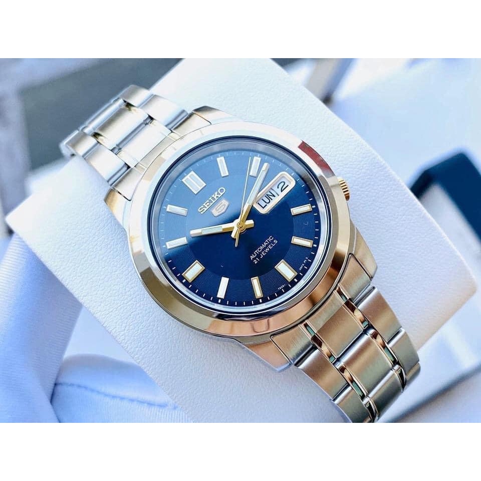 Đồng hồ nam Seiko Automatic SNKK11K1, thân và dây thép không gỉ,  máy automatic, size 38mm, kính cứng