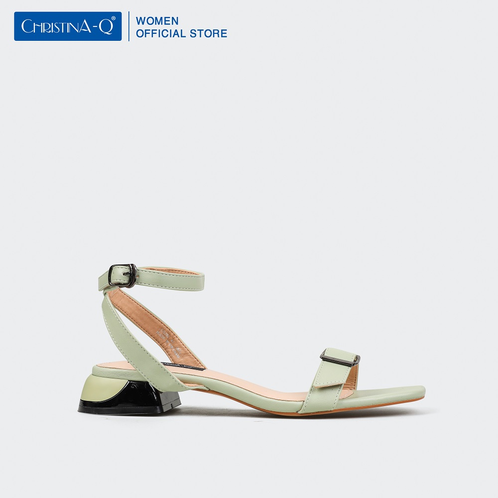 Giày sandals nữ gót trụ ChristinA-Q XDN284