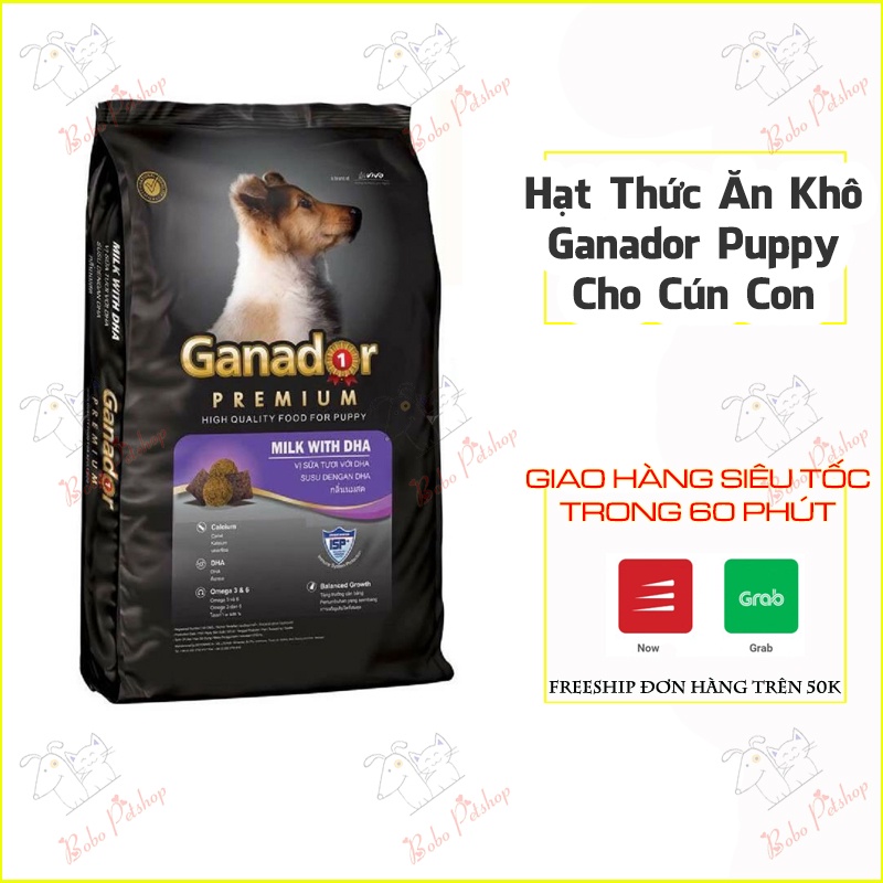 Thức Ăn Khô Ganador Puppy 400G Thức Ăn Cho Chó Vị Sữa - Bobo Pet Shop Hà Nội