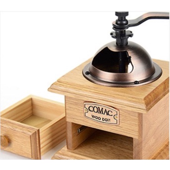 [Hàng chính hãng] Cối xay cà phê cầm tay bằng gỗ cao cấp Vintage trang trí ngôi nhà nhỏ Hàn Quốc COMEC M2