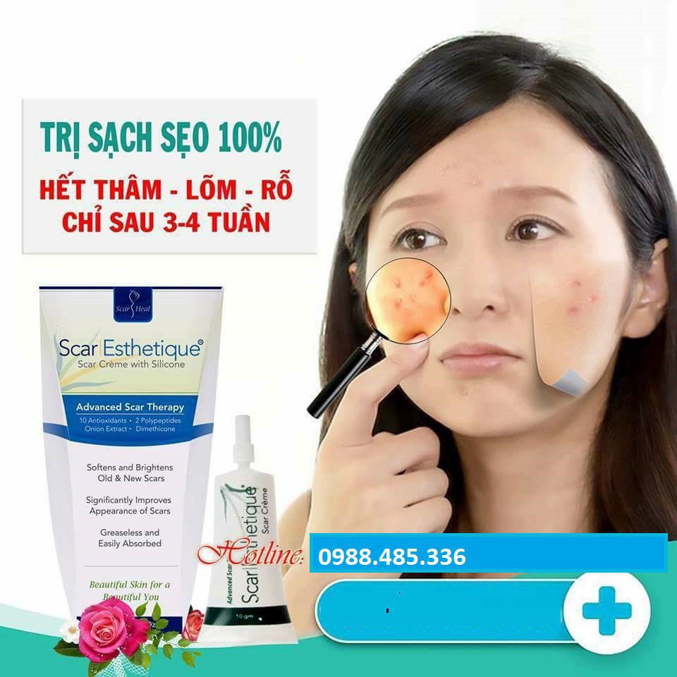 Kem sẹo thâm lõm Scar Esthetique cream 10g của mỹ-Hàng Chính Hãng-Uy Tín