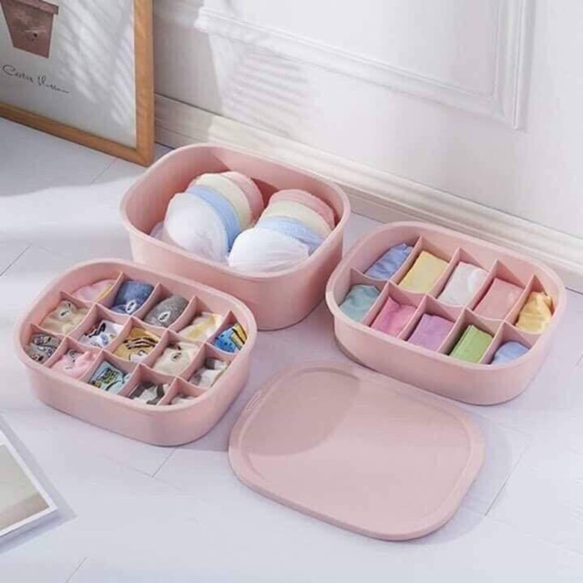 Bán buôn set 3 hộp đựng đồ lót hàng đẹp