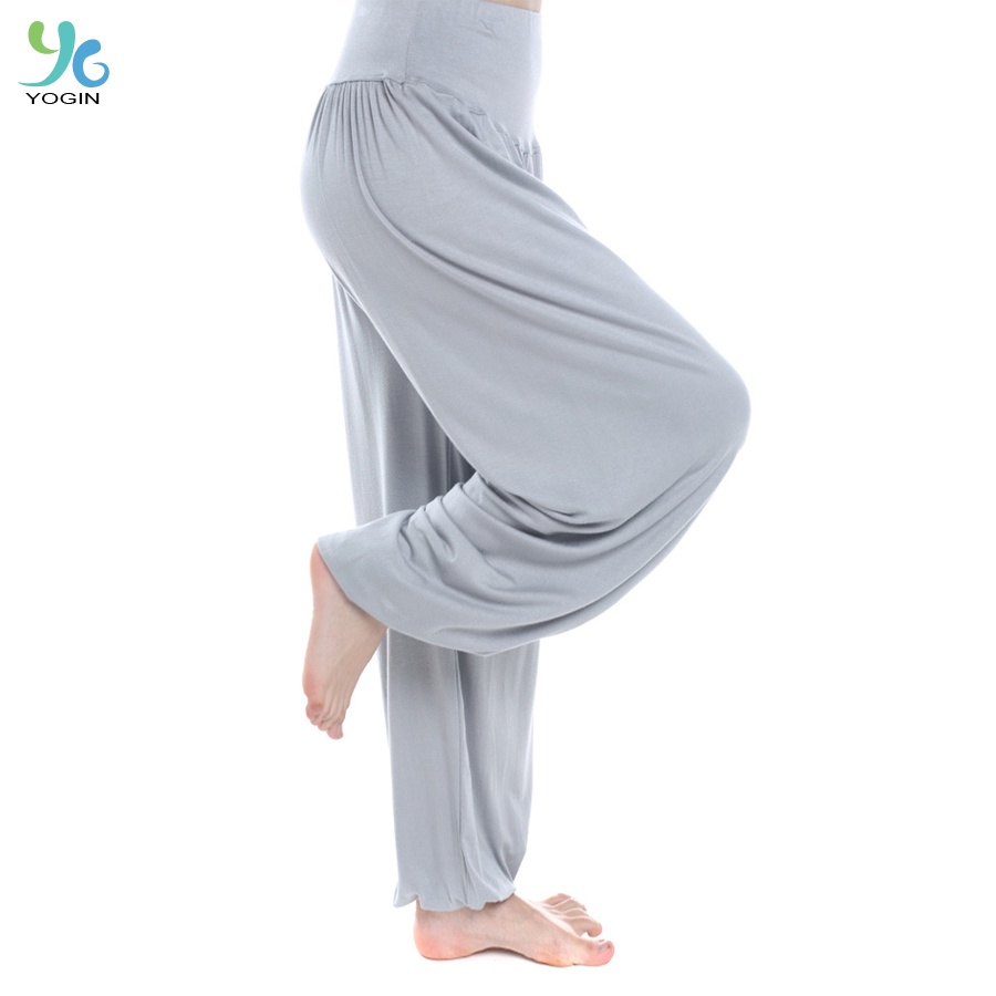 Quần alibaba nữ tập yoga, múa zumba, tập gym cạp cao che khuyết điểm