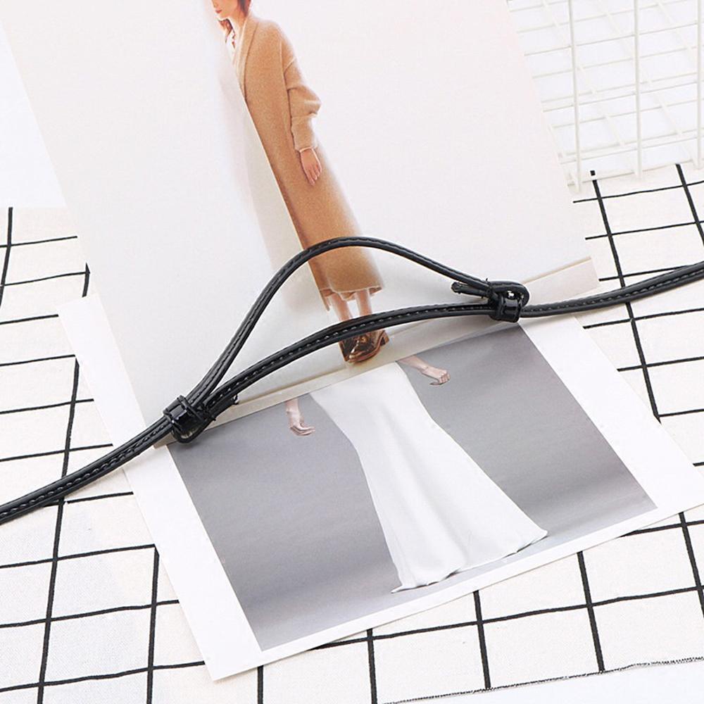 DANES Thắt Lưng Da Pu Bản Nhỏ Co Giãn Thời Trang Cho Nữ