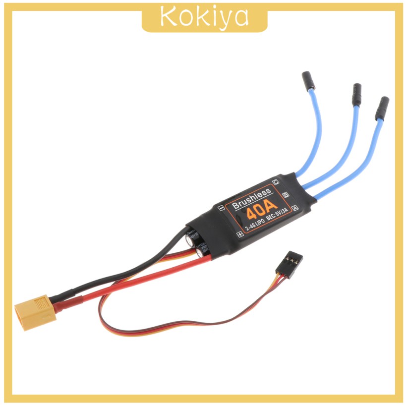 Động Cơ Không Chổi Than ESC XT60 40A Chuyên Dụng Cho Máy Bay Điều Khiển Từ Xa