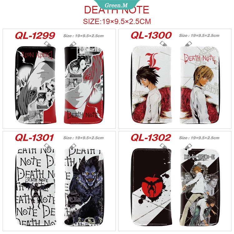 Ví Dài Có Khóa Kéo In Hoạt Hình Death Note Dành Cho Nam Nữ [GM]
