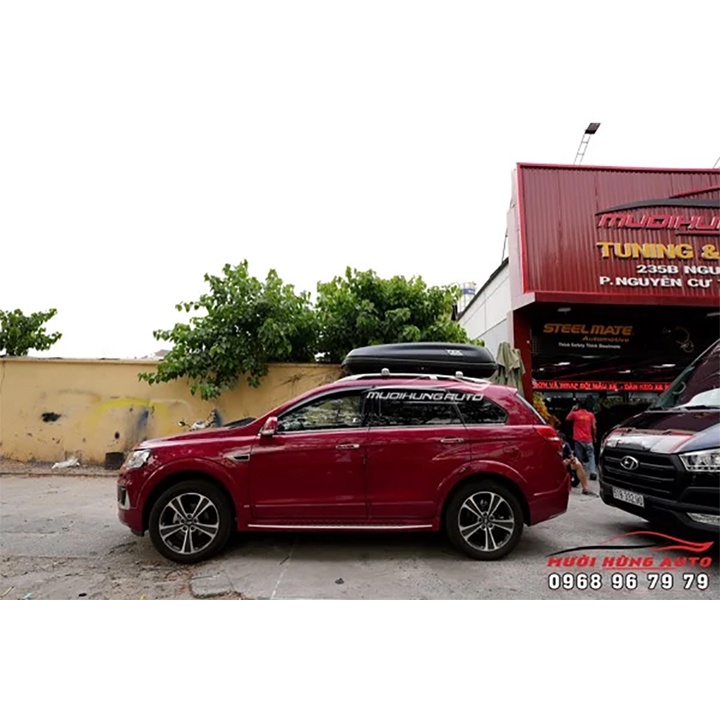 COMBO Cốp Nóc Mui Kiểu Phi Thuyền & Baga 2 Thanh Ngang Dành Cho Xe Chevrolet Captiva 500L