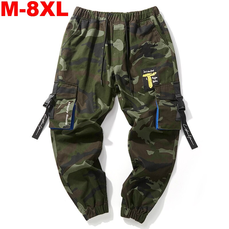 Quần Jogger Nam plus size 8XL Họa Tiết camo Thời Trang