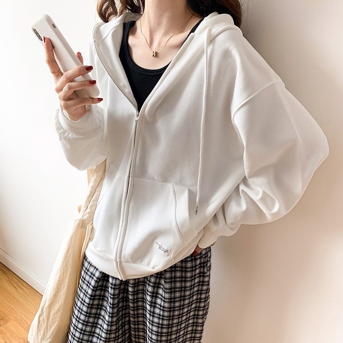 Áo Khoác Cardigan Tay Dài Có Mũ Trùm Đầu 45104 Phong Cách Mới | BigBuy360 - bigbuy360.vn